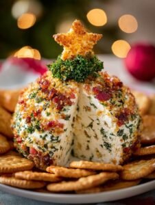 Delightful Christmas Tree Cheese Ball Recipe for Parties 9 Christmas Tree Cheese Ball