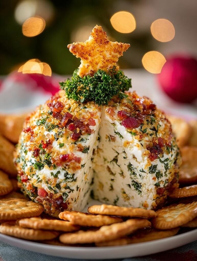 Christmas Tree Cheese Ball