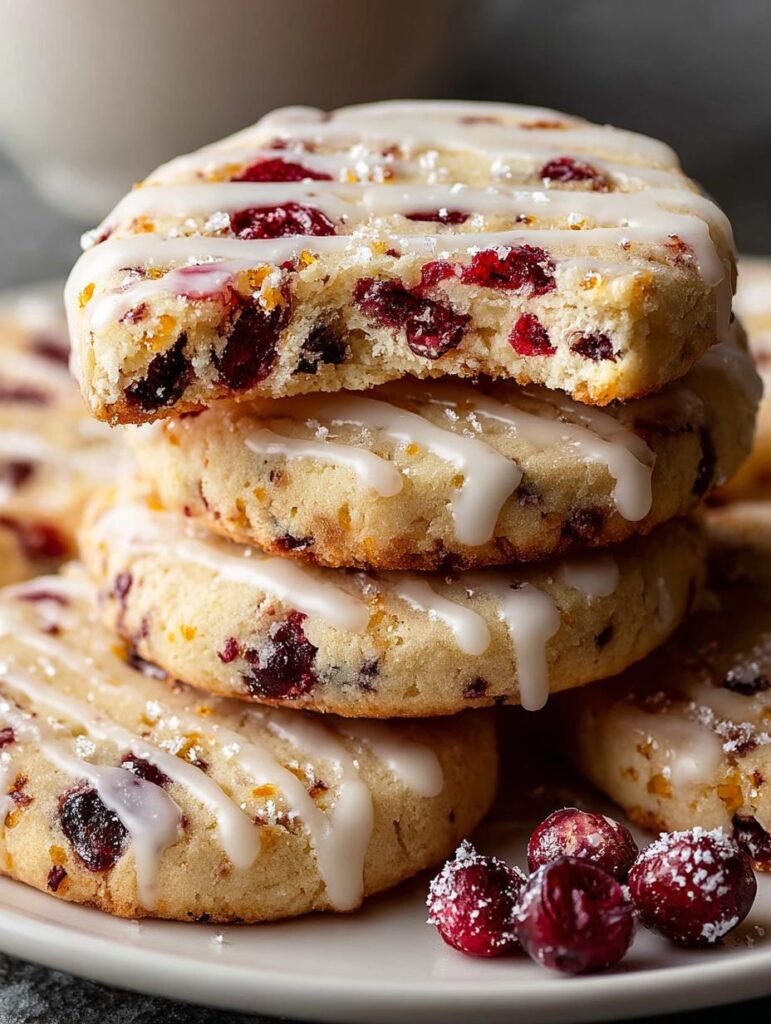 Cranberry Orange Icebox Cookies