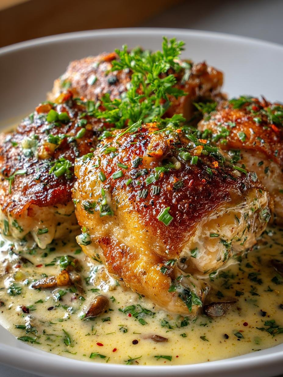 Creamy Garlic Chicken Thighs: 5 Secrets to Comfort Food - Creamy Garlic Chicken Thighs - main visual representation