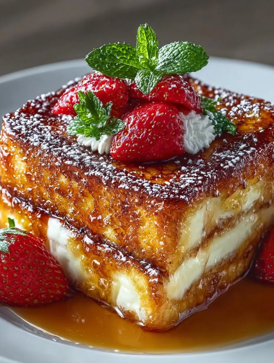 Indulge in 7 Layers of Creme Brulee French Toast - Creme Brulee French Toast - main visual representation