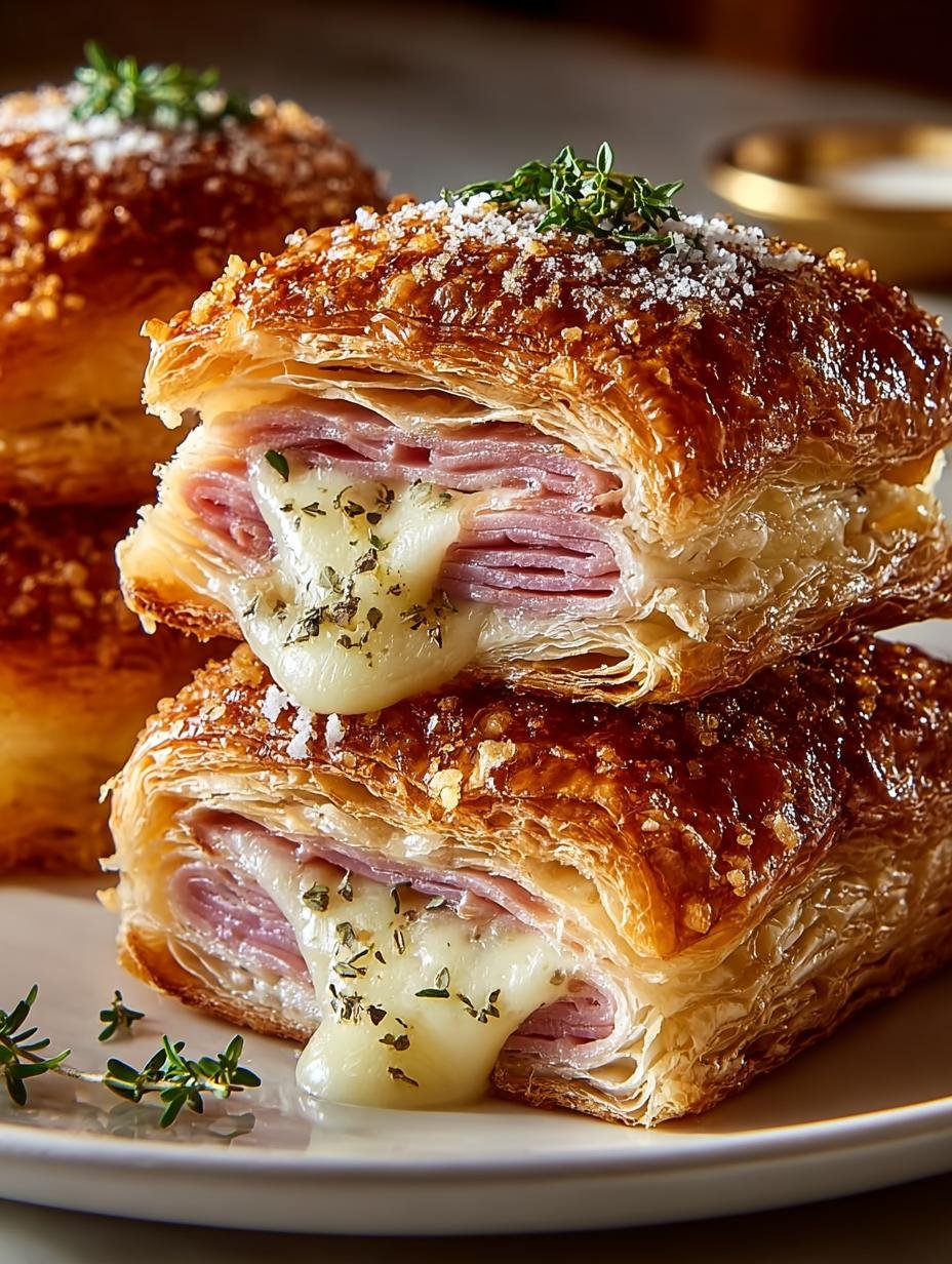 Crispy Ham Cheese Puff: 4 Irresistible Layers 1 Crispy Ham Cheese Puff