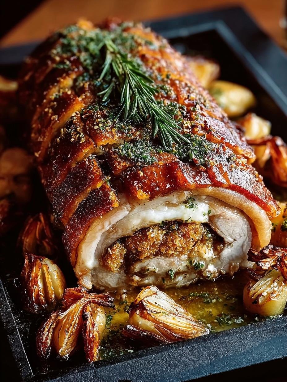 Crispy Porchetta with Almond