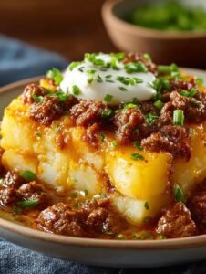 Crockpot Hamburger Potato Casserole