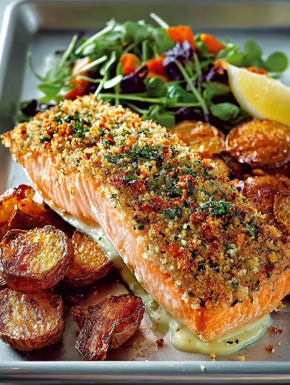 Crumbed Salmon with Sweet
