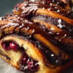 Dark Chocolate Cherry Babka