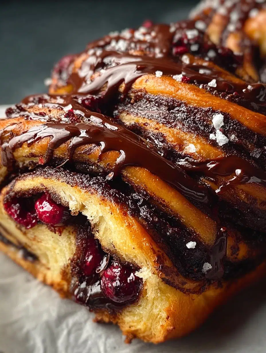 Dark Chocolate Cherry Babka