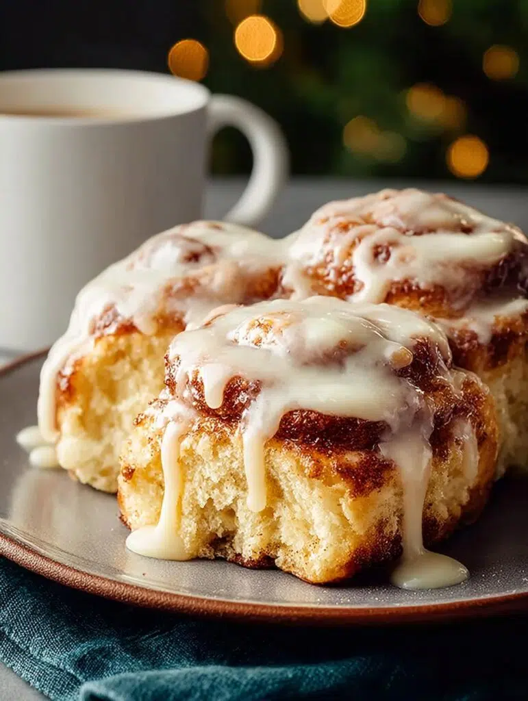 Eggnog Cinnamon Rolls