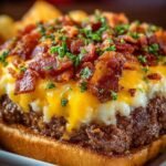 Garlic Parmesan Bacon Cheeseburger