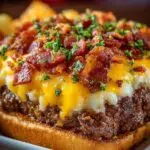Garlic Parmesan Bacon Cheeseburger