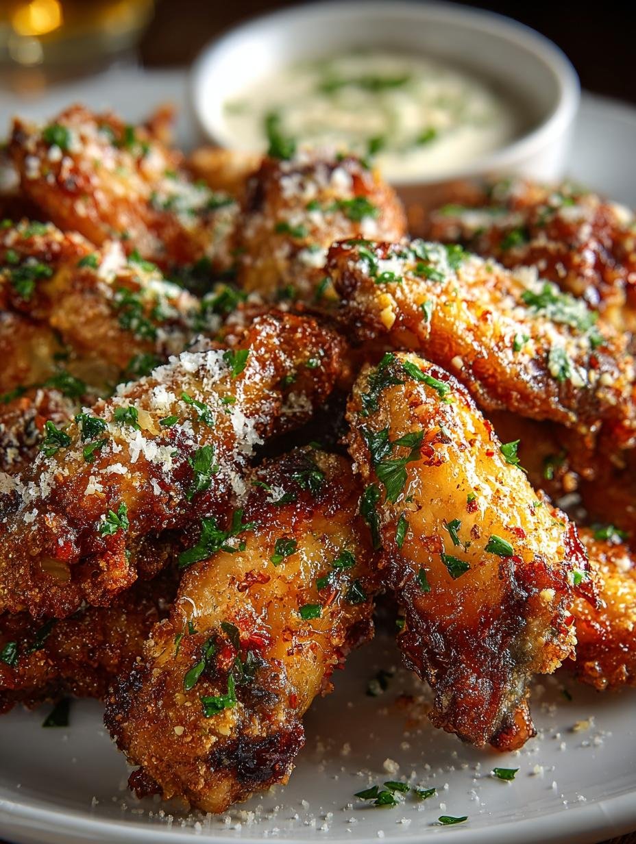 Garlic Parmesan Chicken Wings: 5 Reasons to Love Them 3 Garlic Parmesan Chicken Wings: 5 Reasons to Love Them - Garlic Parmesan Chicken Wings - additional detail