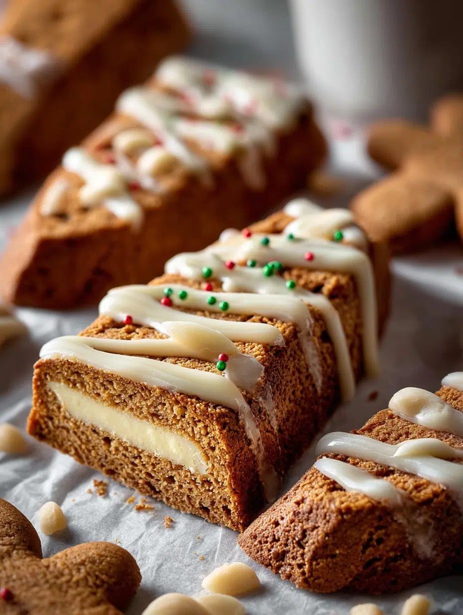 Gingerbread Biscotti with White Chocolate Delight 2 Gingerbread Biscotti with White Chocolate Delight - Gingerbread Biscotti with White - main visual representation