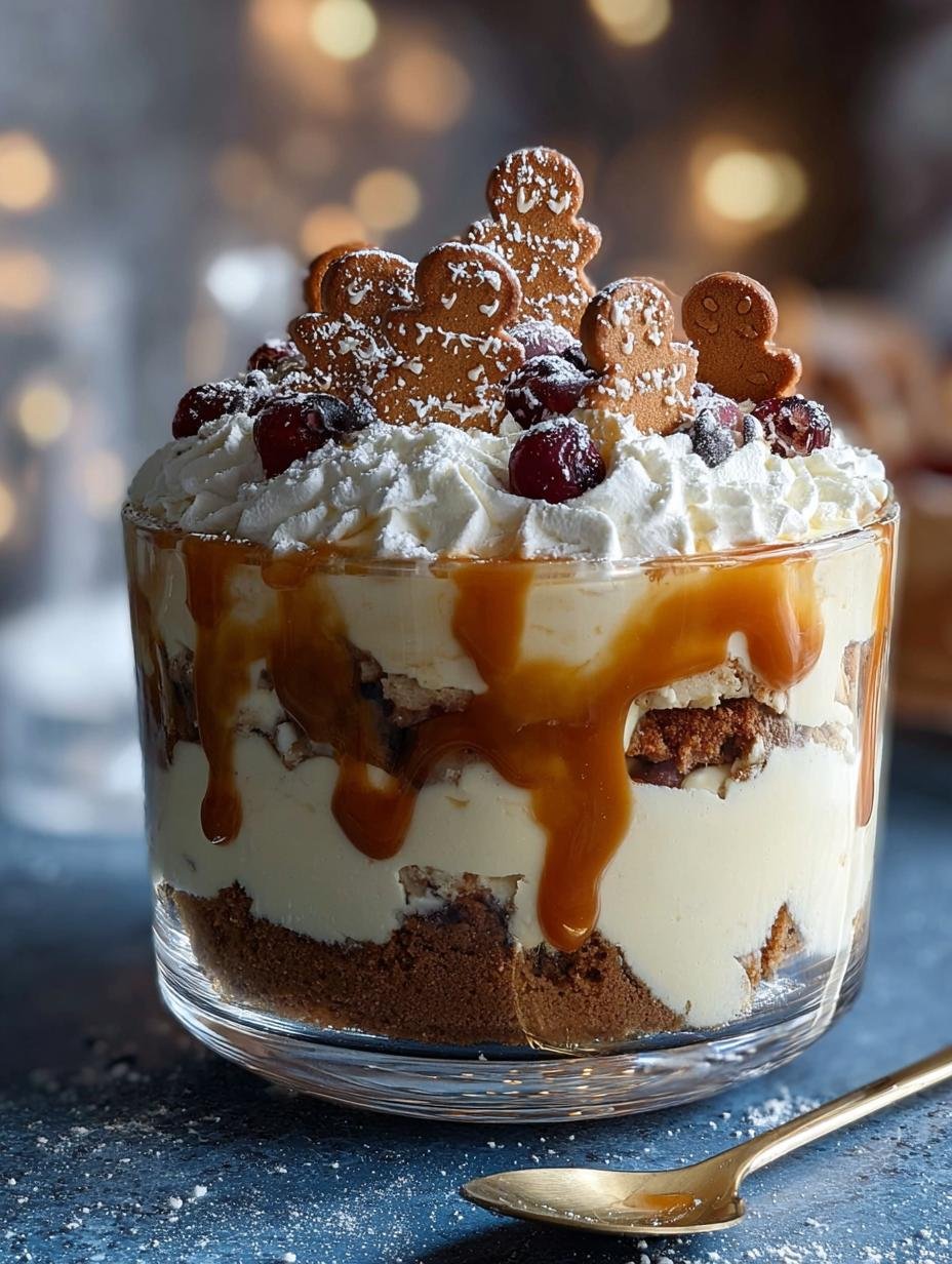 Gingerbread Trifle: 5 Layers of Holiday Delight - Gingerbread Trifle - additional detail