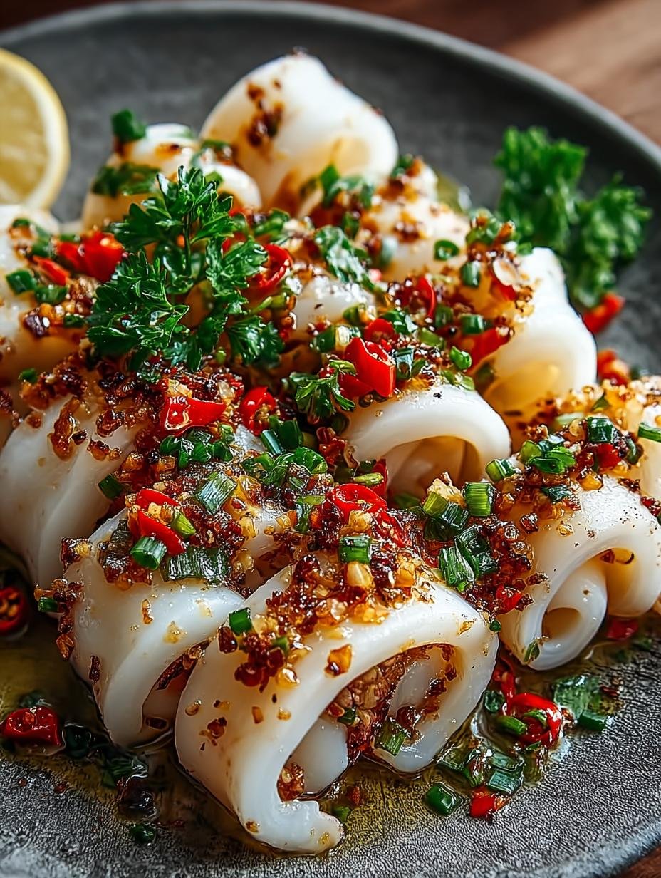 Delicious Grilled Garlic Chili Squid: A Quick Sensation - Grilled Garlic Chili Squid - main visual representation