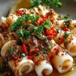 Grilled Garlic Chili Squid