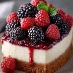 Heavenly Blackberry Raspberry Cheesecake