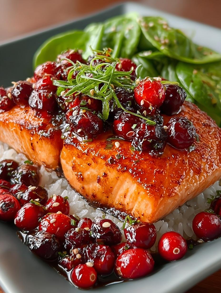 Irresistible Cranberry Teriyaki Salmon Recipe for Dinner - Irresistible Cranberry Teriyaki Salmon - additional detail