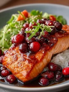Irresistible Cranberry Teriyaki Salmon