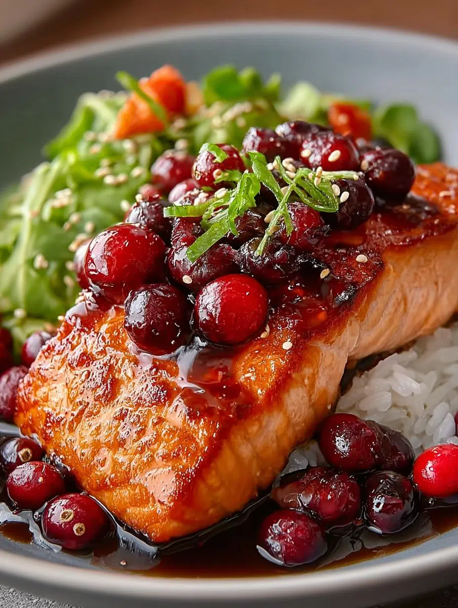 Irresistible Cranberry Teriyaki Salmon