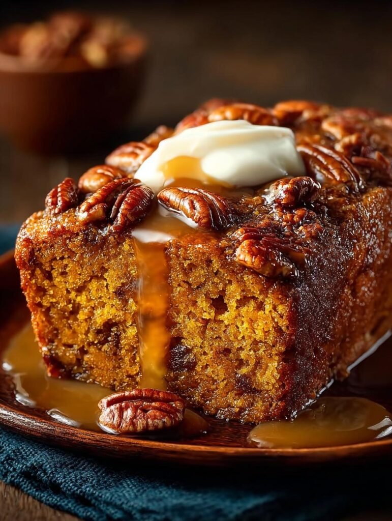 Irresistible Pumpkin Pecan Bread