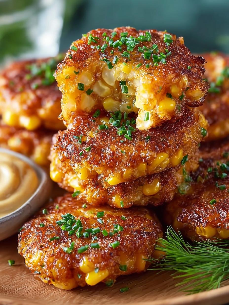 Irresistible Sweet Corn Fritters with Chili Lime Aioli - Irresistible Sweet Corn Fritters - additional detail