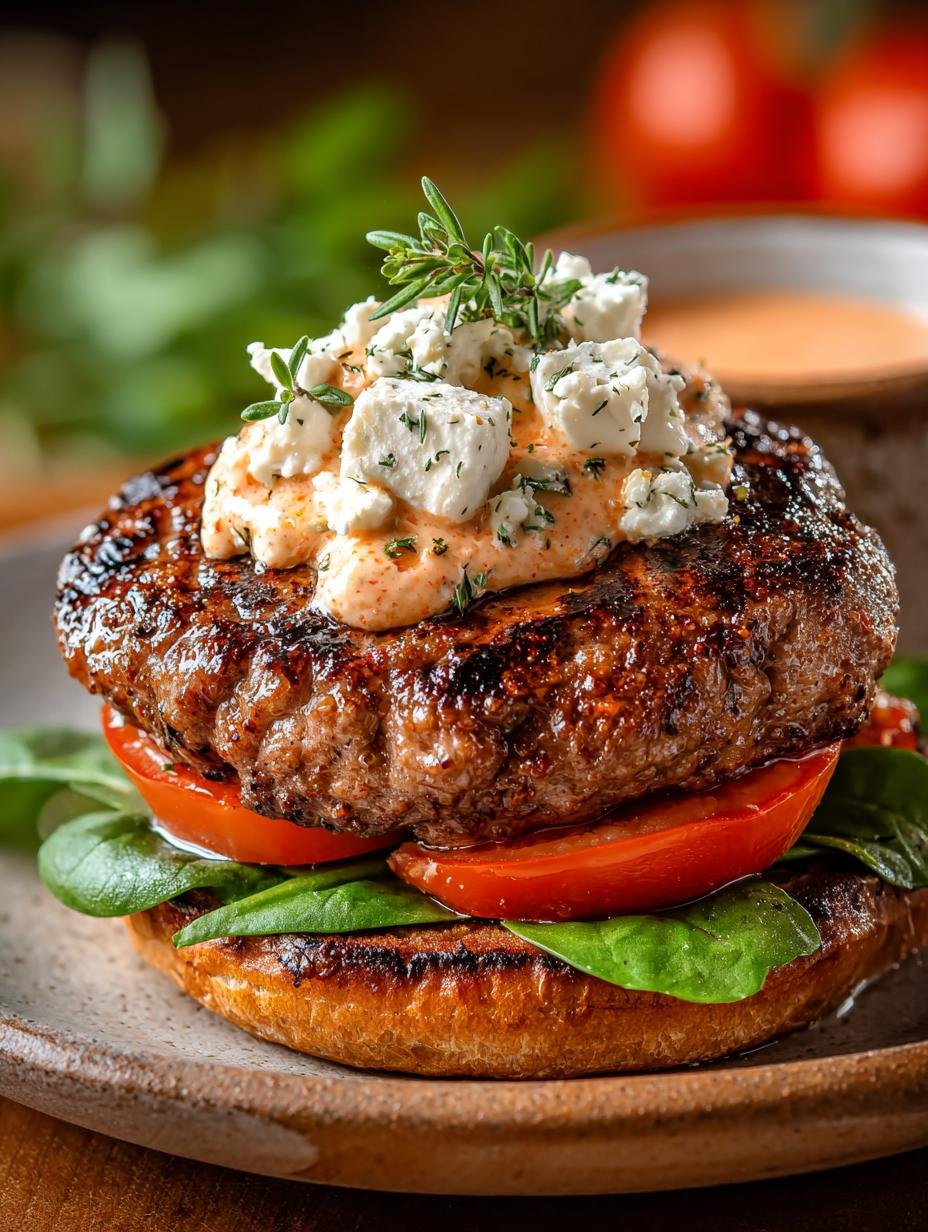 Keto Feta Burgers with Creamy Tomato Sauce for Dinner 2 Keto Feta Burgers with Creamy Tomato Sauce for Dinner - Keto Feta Burgers with - main visual representation