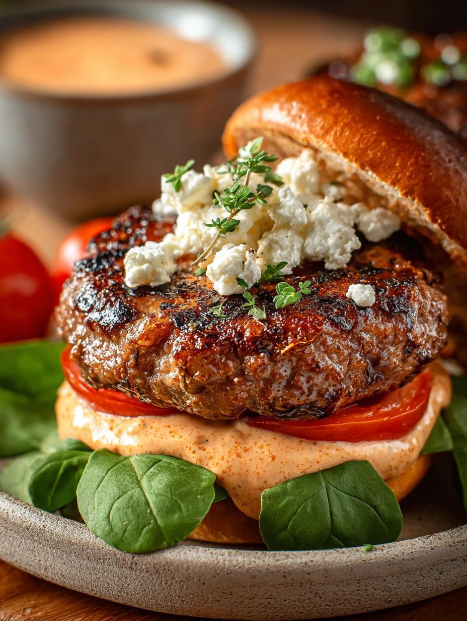 Keto Feta Burgers with Creamy Tomato Sauce for Dinner 3 Keto Feta Burgers with Creamy Tomato Sauce for Dinner - Keto Feta Burgers with - additional detail