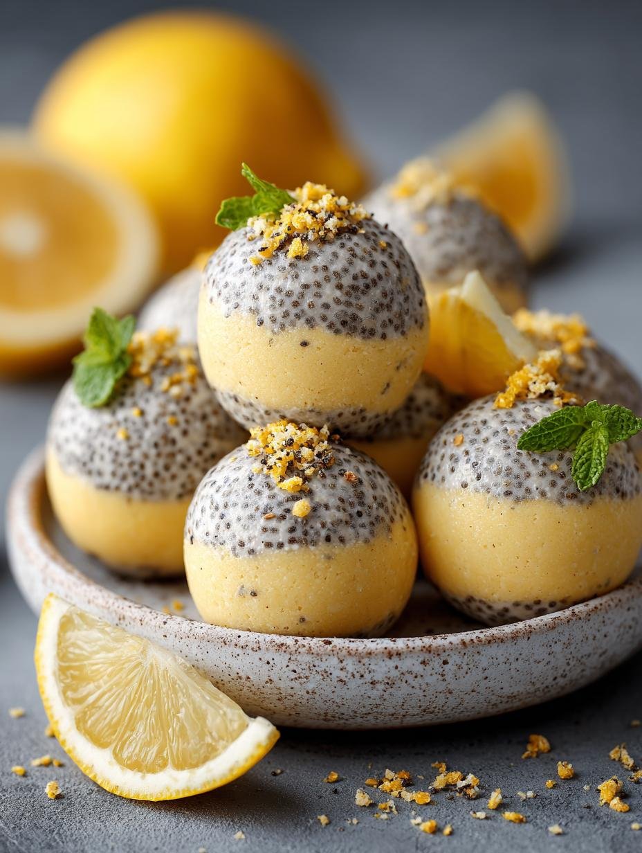 Lemon Poppy Seed Energy: 12 Delicious Bites - Lemon Poppy Seed Energy - main visual representation