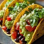 Loaded Vegetarian Guacamole Tacos