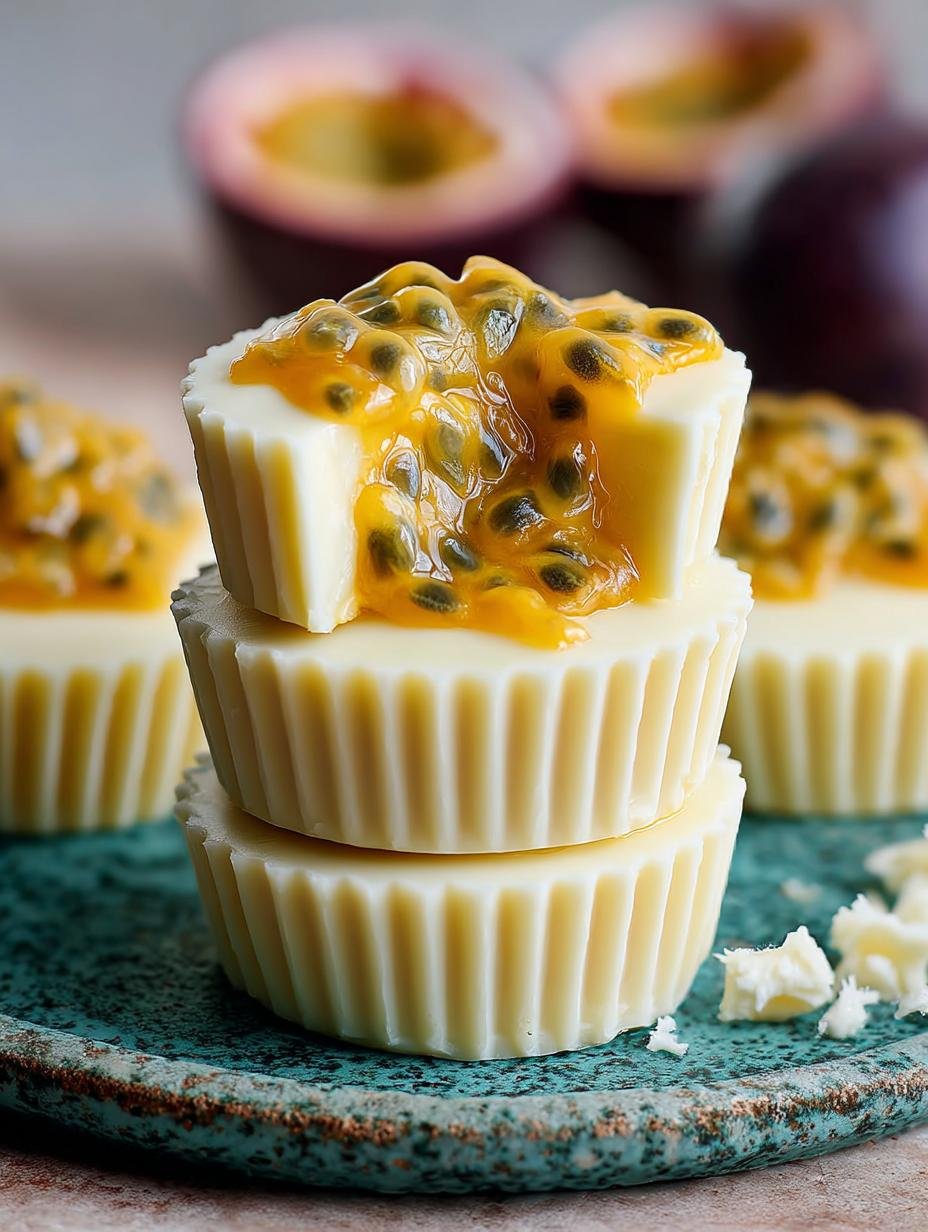 Delicious Mango Passionfruit White Chocolate Cups - Mango Passionfruit White Chocolate - main visual representation