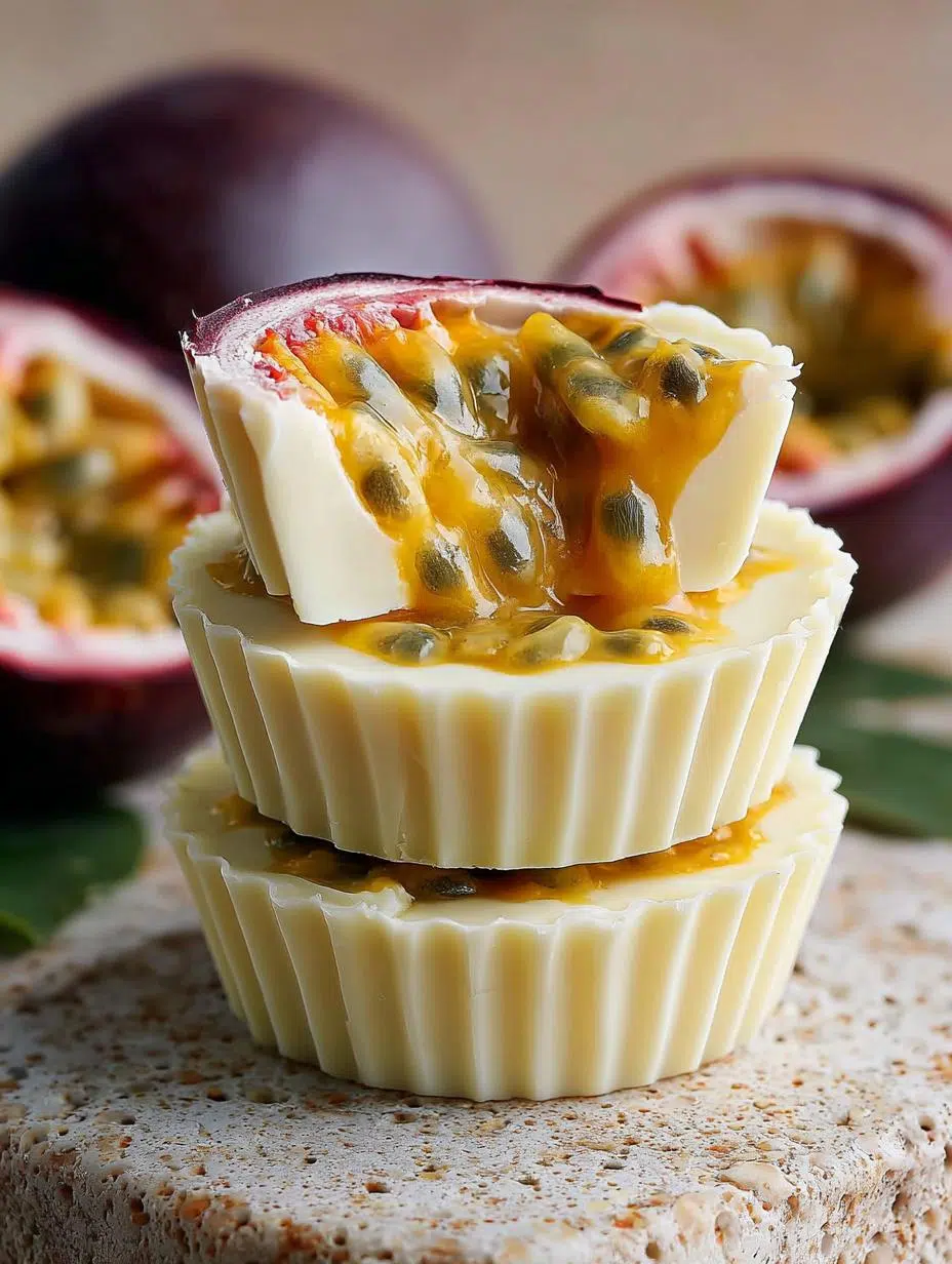 Delicious Mango Passionfruit White Chocolate Cups - Mango Passionfruit White Chocolate - additional detail
