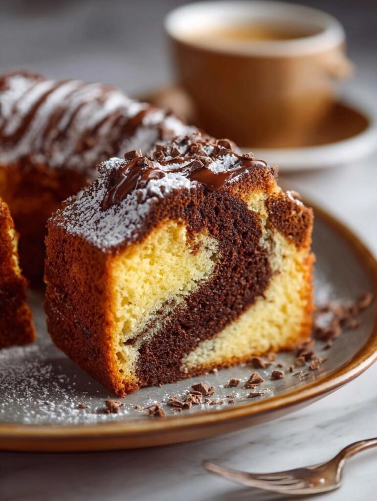 Marble Cake with Rum