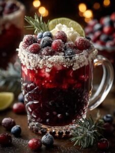 Midnight Frost Christmas Punch