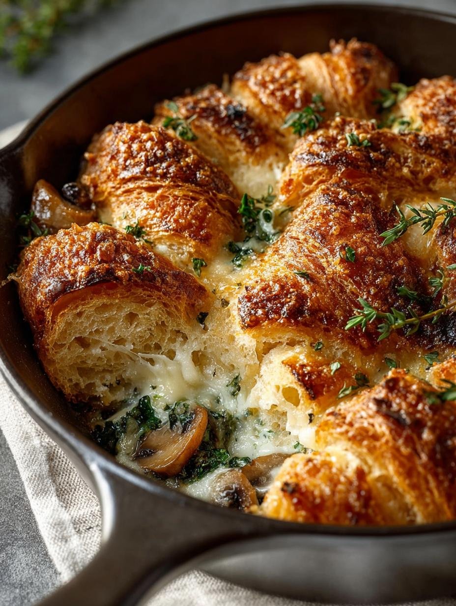 Delicious Overnight Croissant Breakfast Bake Recipe - Overnight Croissant Breakfast Bake - additional detail