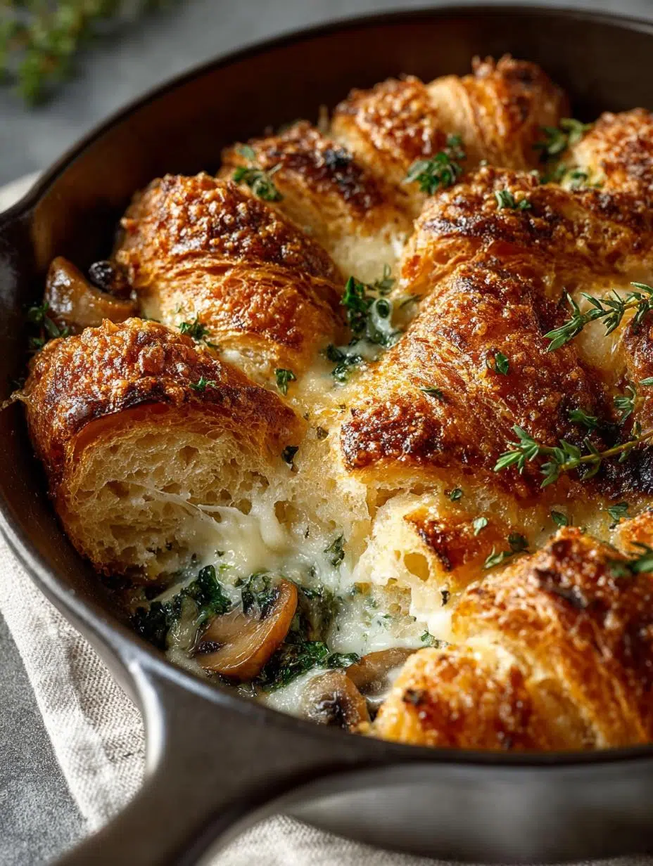 Delicious Overnight Croissant Breakfast Bake Recipe - Overnight Croissant Breakfast Bake - additional detail