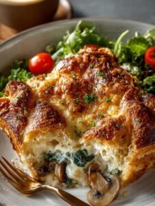 Overnight Croissant Breakfast Bake