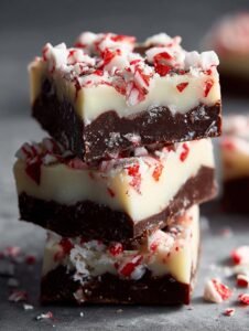 Peppermint Bark Fudge