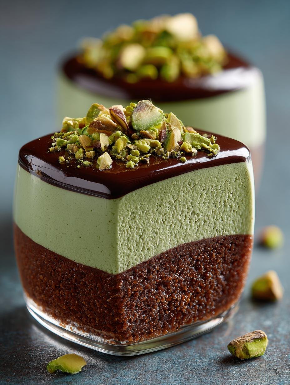 Pistachio Mousse with Chocolate: A Creamy Delight - Pistachio Mousse with Chocolate - additional detail