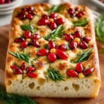 Poinsettia Focaccia Bread with