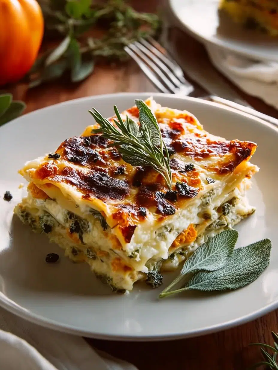 Cozy Pumpkin Sage White Lasagna for Fall Gatherings 3 Cozy Pumpkin Sage White Lasagna for Fall Gatherings - Pumpkin Sage White Lasagna - additional detail