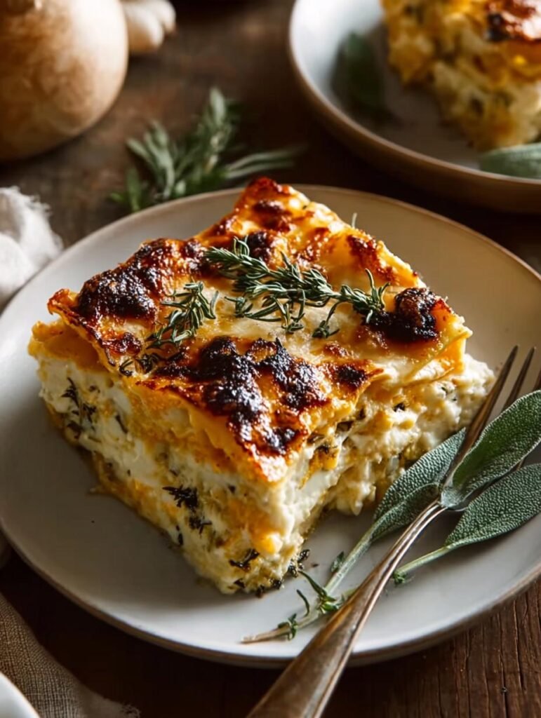 Pumpkin Sage White Lasagna