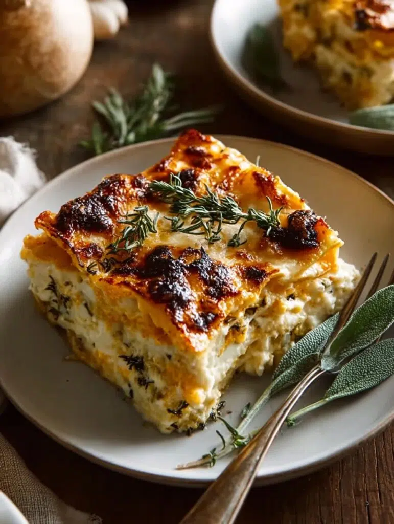 Pumpkin Sage White Lasagna