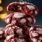 Red Velvet Crinkle Cookies