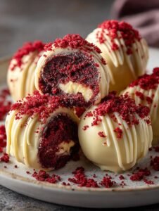 Red Velvet Oreo Truffles