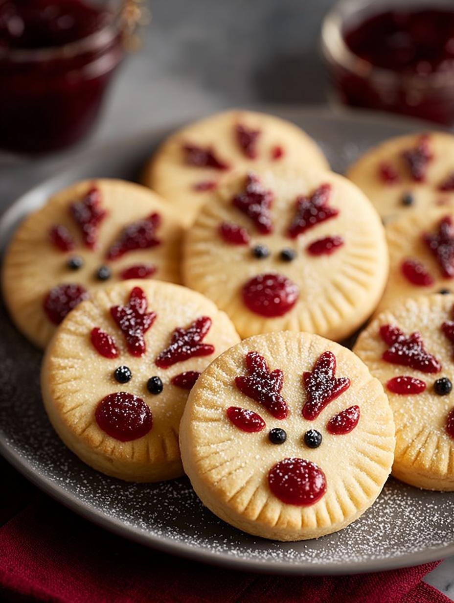 Reindeer Cookies with Jam: 10 Festive Treats for Christmas - Reindeer Cookies with Jam - additional detail