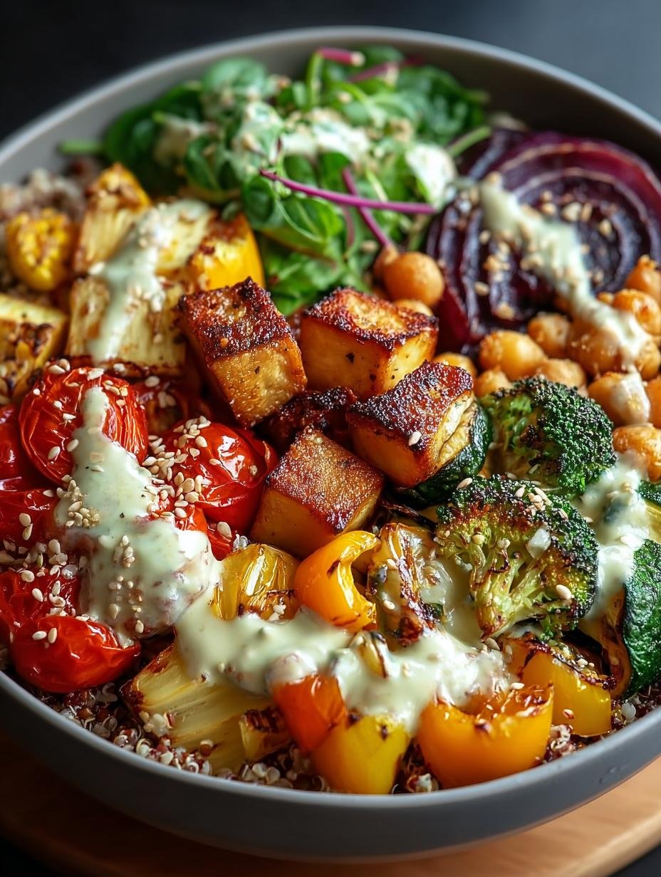 Delicious Roasted Veggie Buddha Bowl for Healthy Meals - Roasted Veggie Buddha Bowl - main visual representation