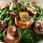Sauteed Mushrooms with Spinach
