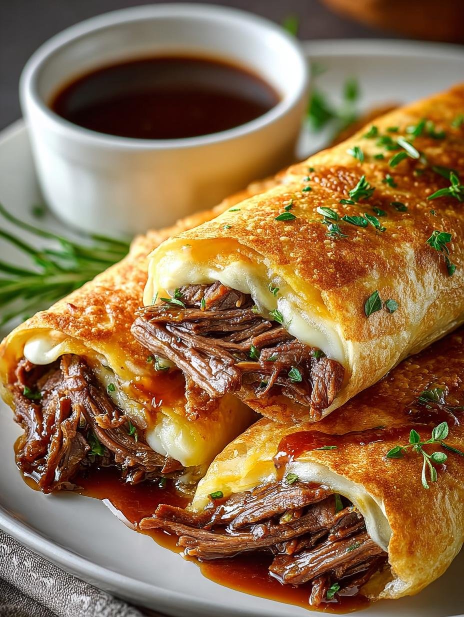 Savory French Dip Tortilla: 4 Irresistible Roll-Ups - Savory French Dip Tortilla - additional detail
