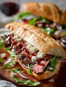Sirloin Steak Sandwich with Balsamic Glaze: 5 Star Recipe 5 Sirloin Steak Sandwich with
