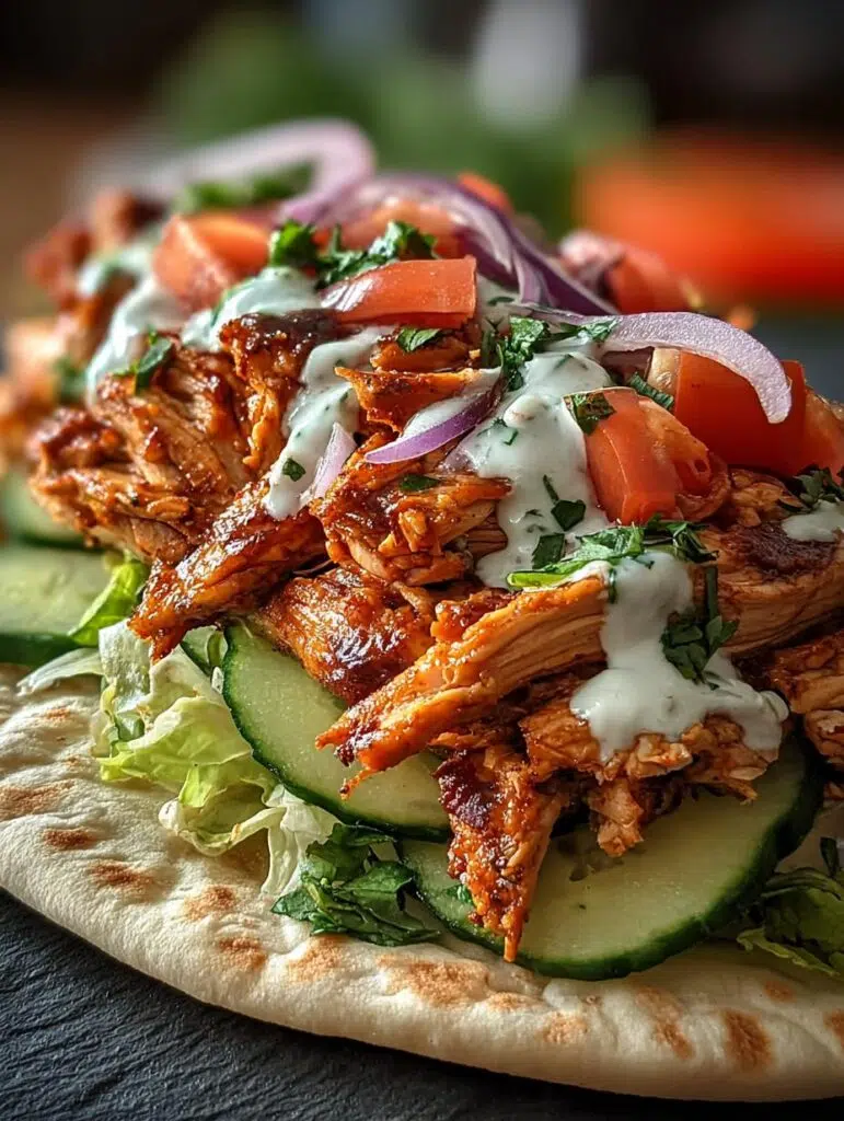 Slow Cooker Chicken Shawarma